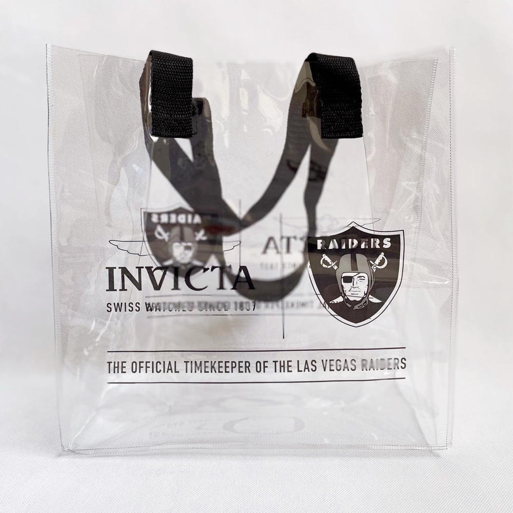 NFL Las Vegas Raiders Football Clear Tote Bag Sportycore